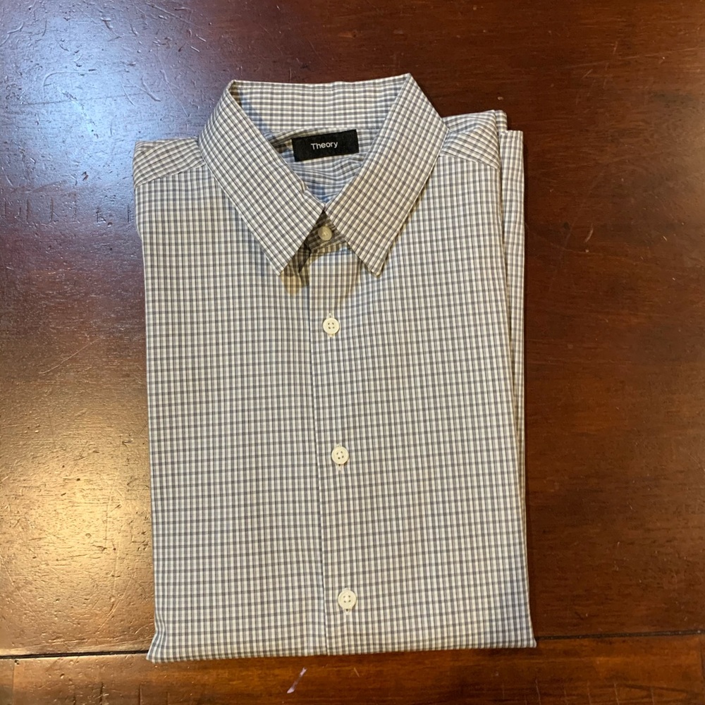theory long sleeve dress shirt